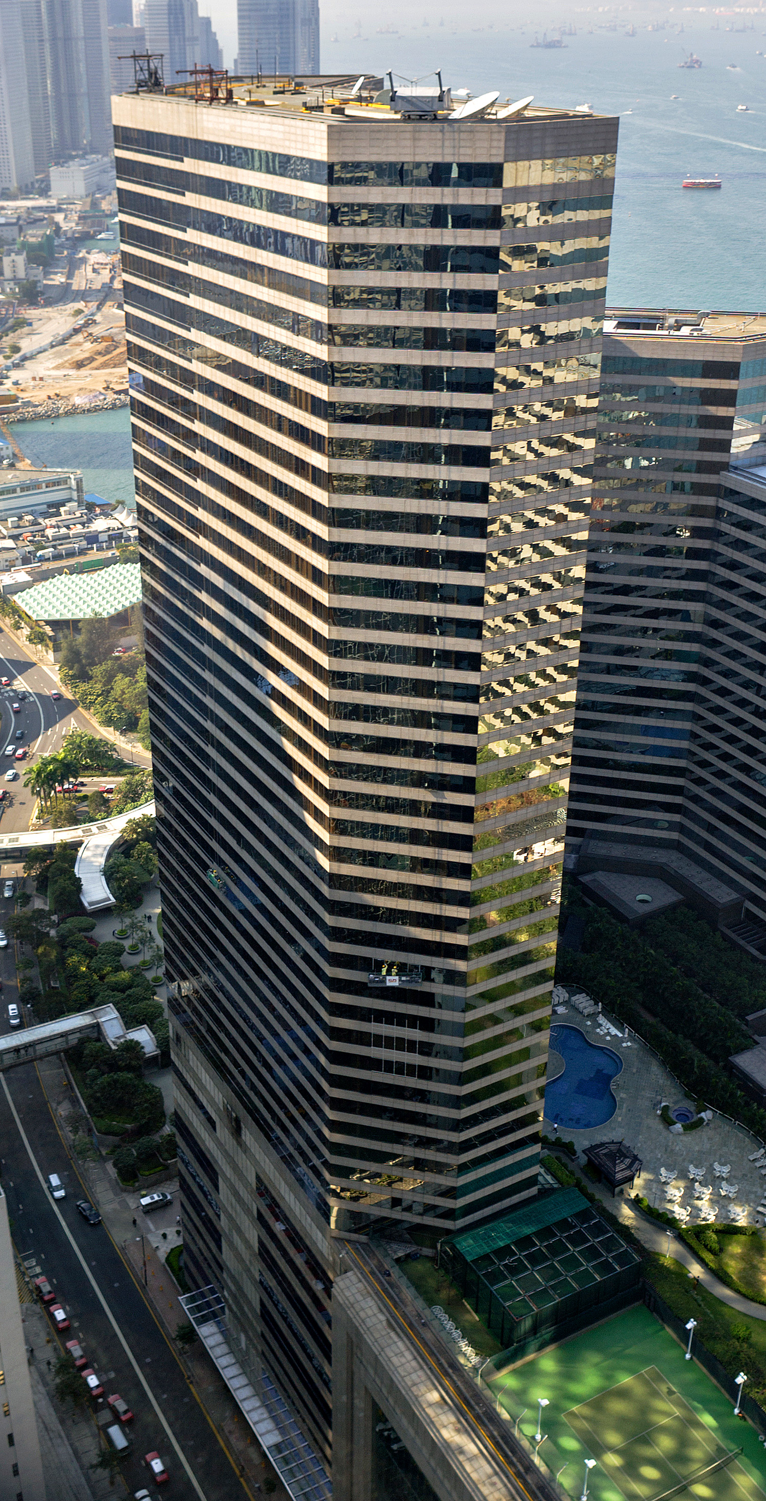 Grand Hyatt Serviced Apartments, Hong Kong - View from Central Plaza. © Mathias Beinling
